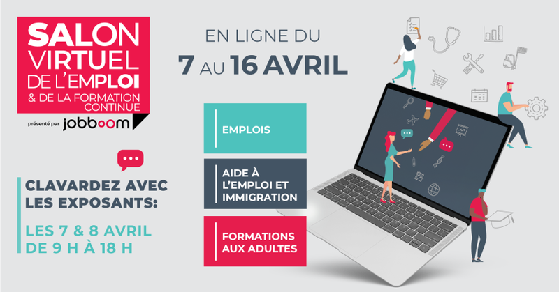 Salon Virtuel De L Emploi Et De La Formation Continue Du 7 Au 16 Avril 2021 Magazine Monemploi Com